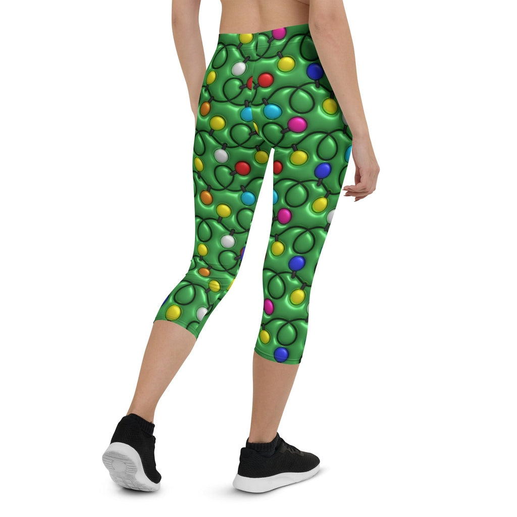 3D Christmas Lights Capris