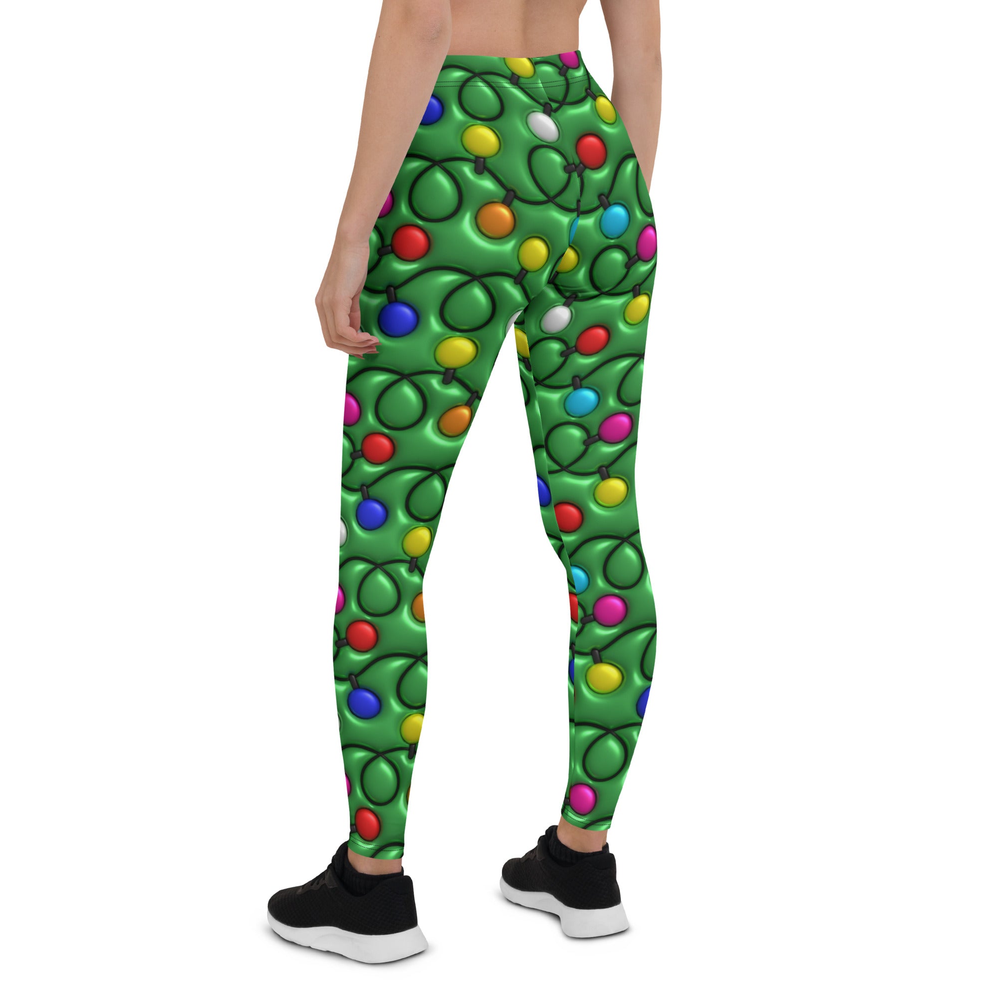 3D Christmas Lights Leggings