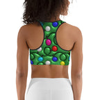 3D Christmas Lights Sports Bra