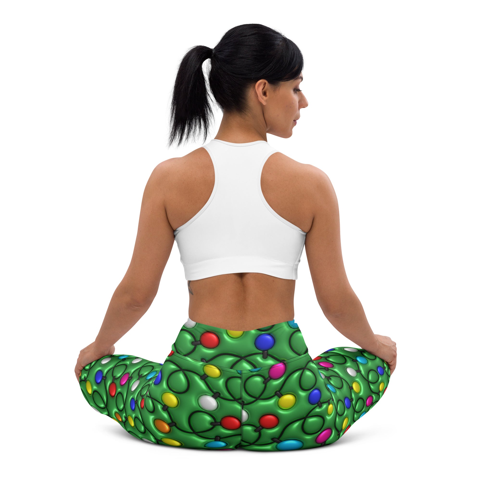 3D Christmas Lights Yoga Leggings