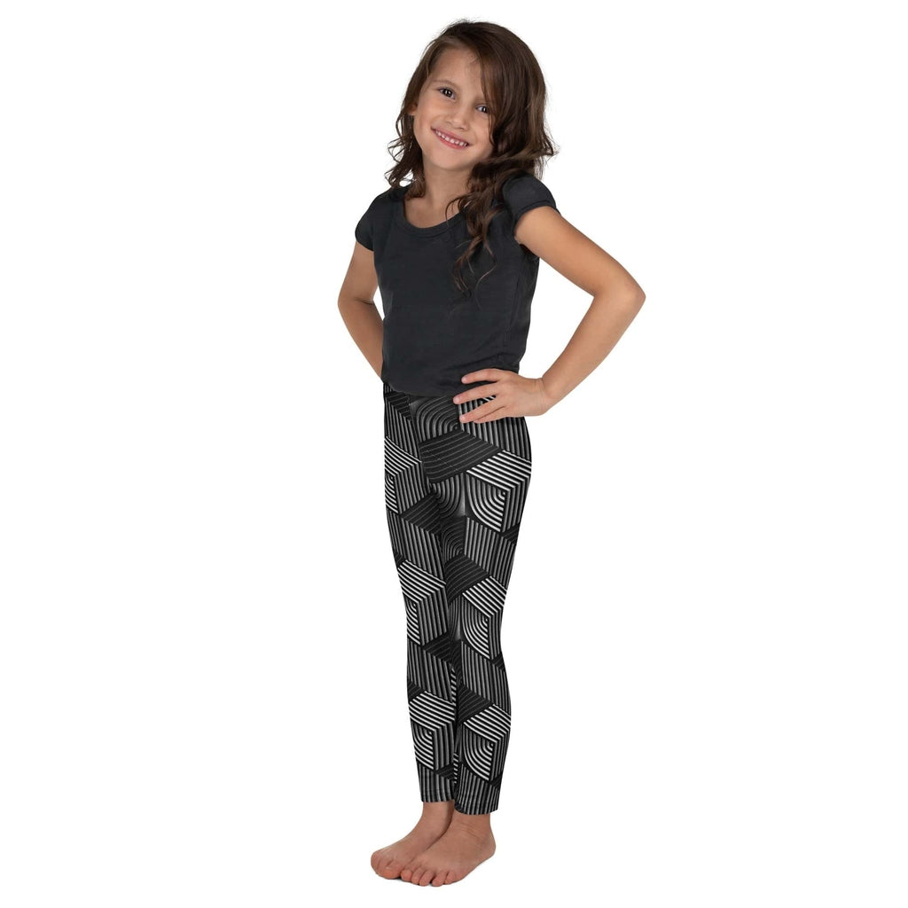 3D Geometric Pattern Kid's Leggings