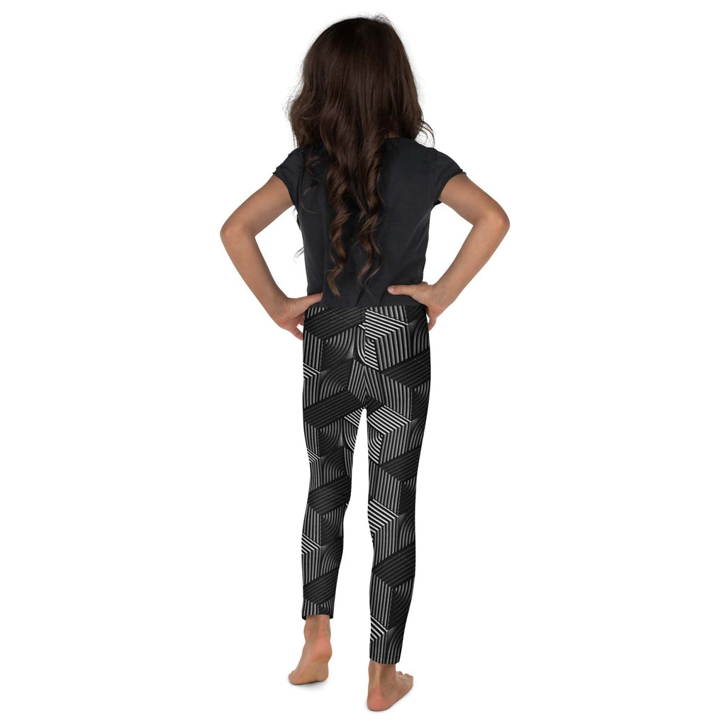 3D Geometric Pattern Kid's Leggings