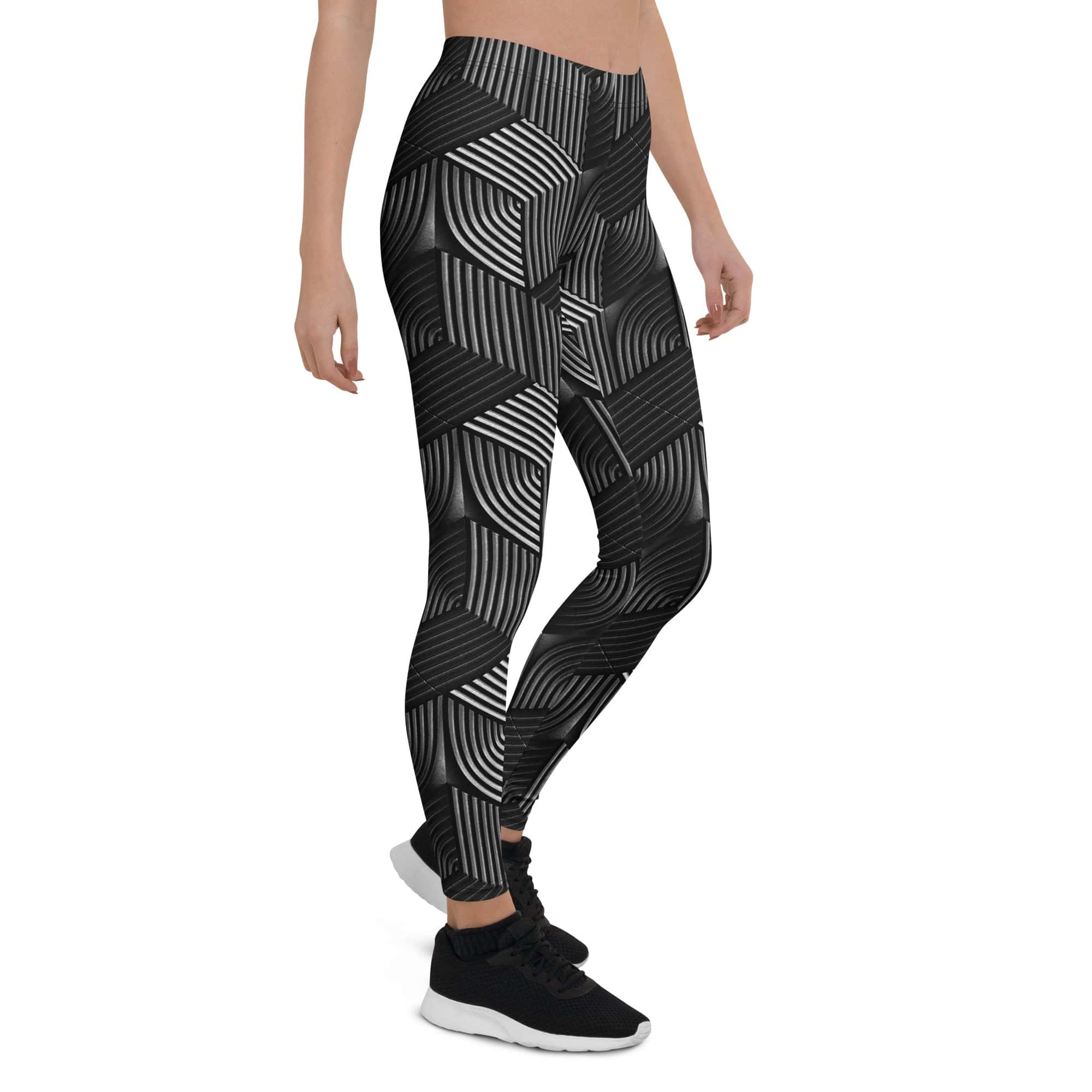 3D Geometric Pattern Leggings