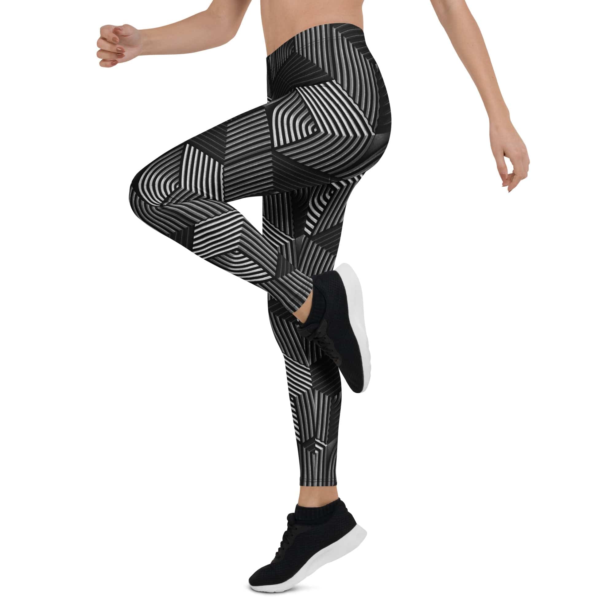3D Geometric Pattern Leggings