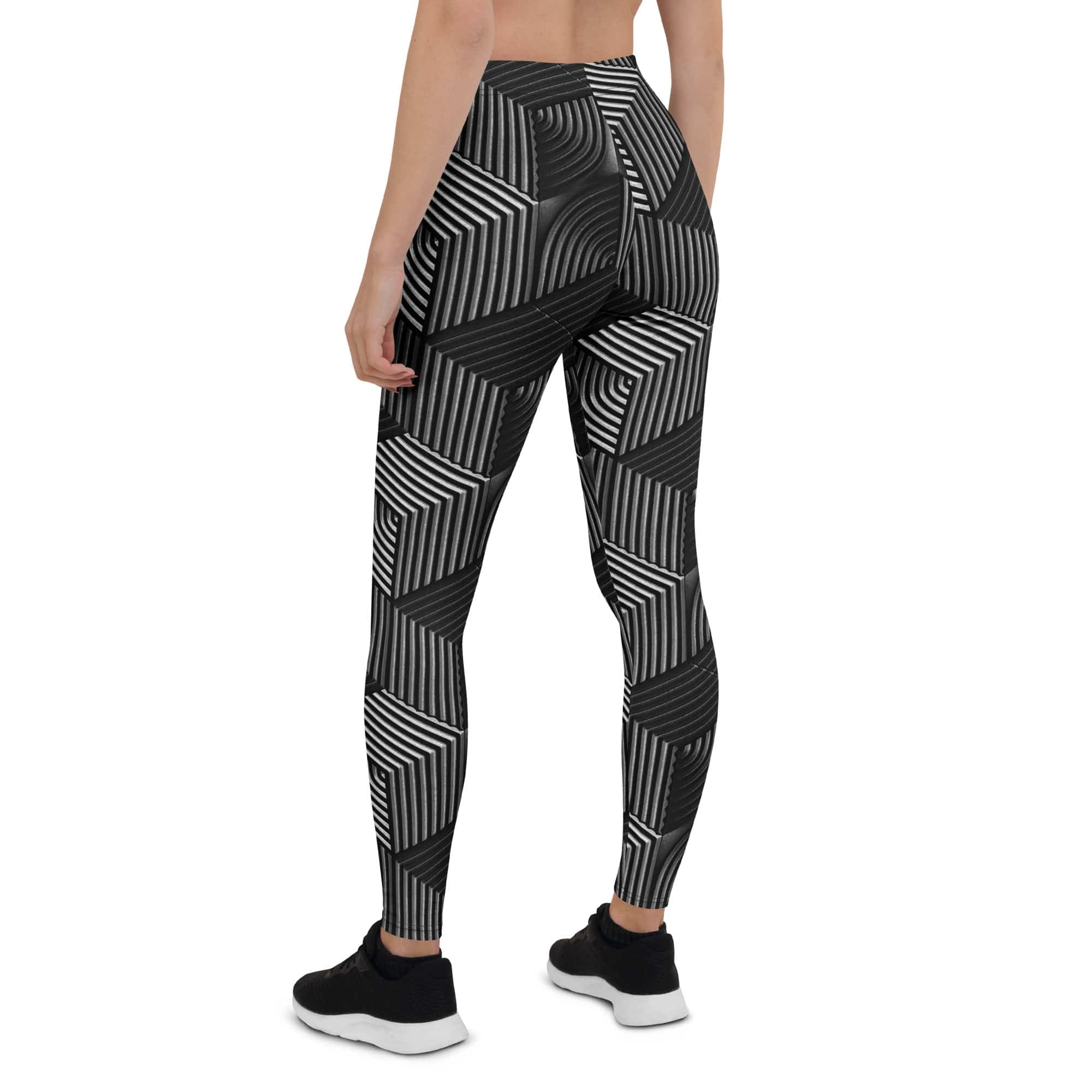3D Geometric Pattern Leggings