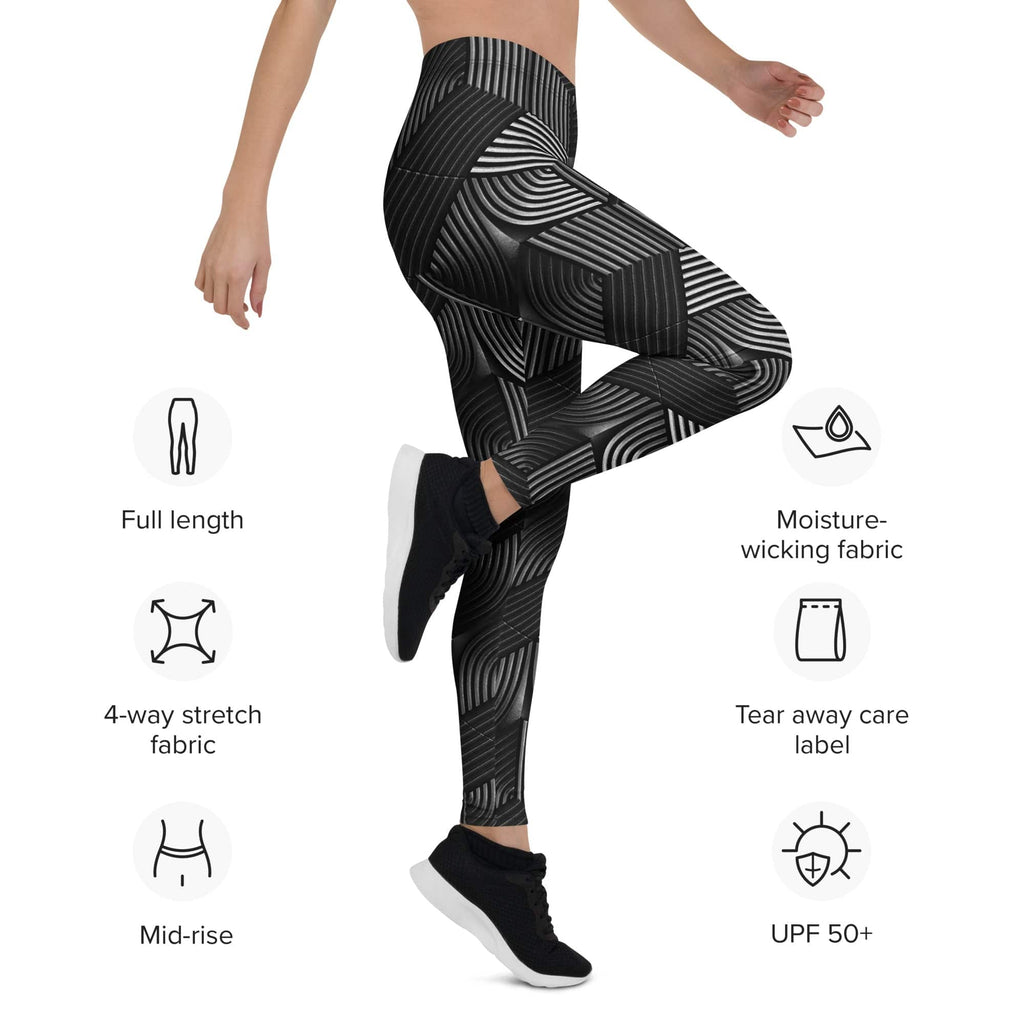 3D Geometric Pattern Leggings