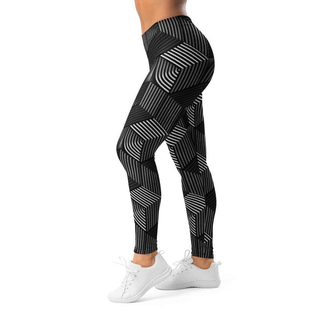 3D Geometric Pattern Leggings