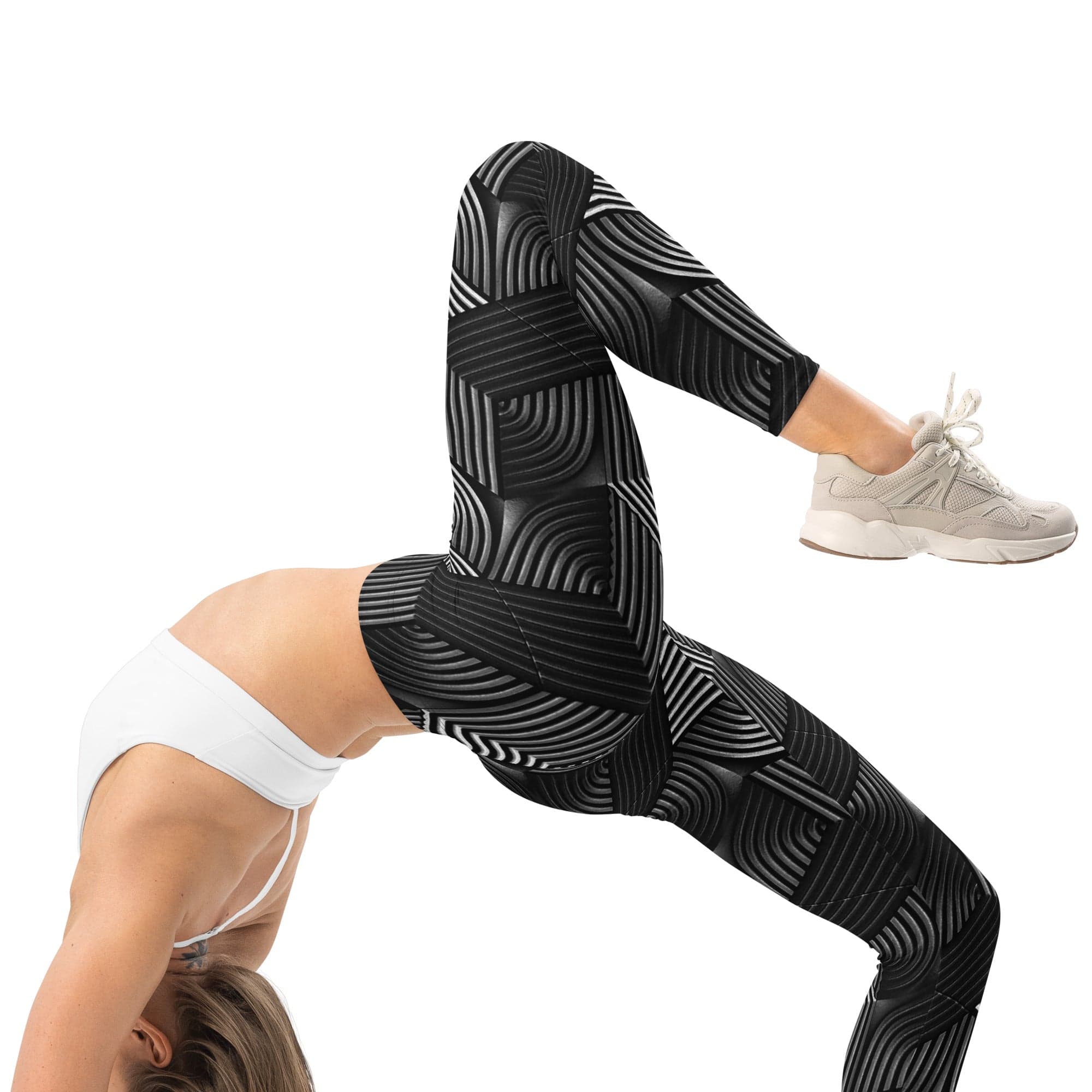 3D Geometric Pattern Leggings