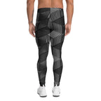 3D Geometric Pattern Men's Leggings