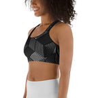 3D Geometric Pattern Sports Bra