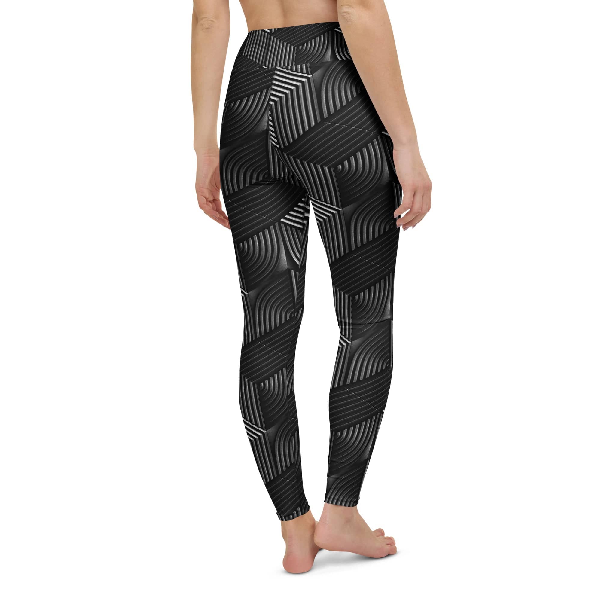 3D Geometric Pattern Yoga Leggings