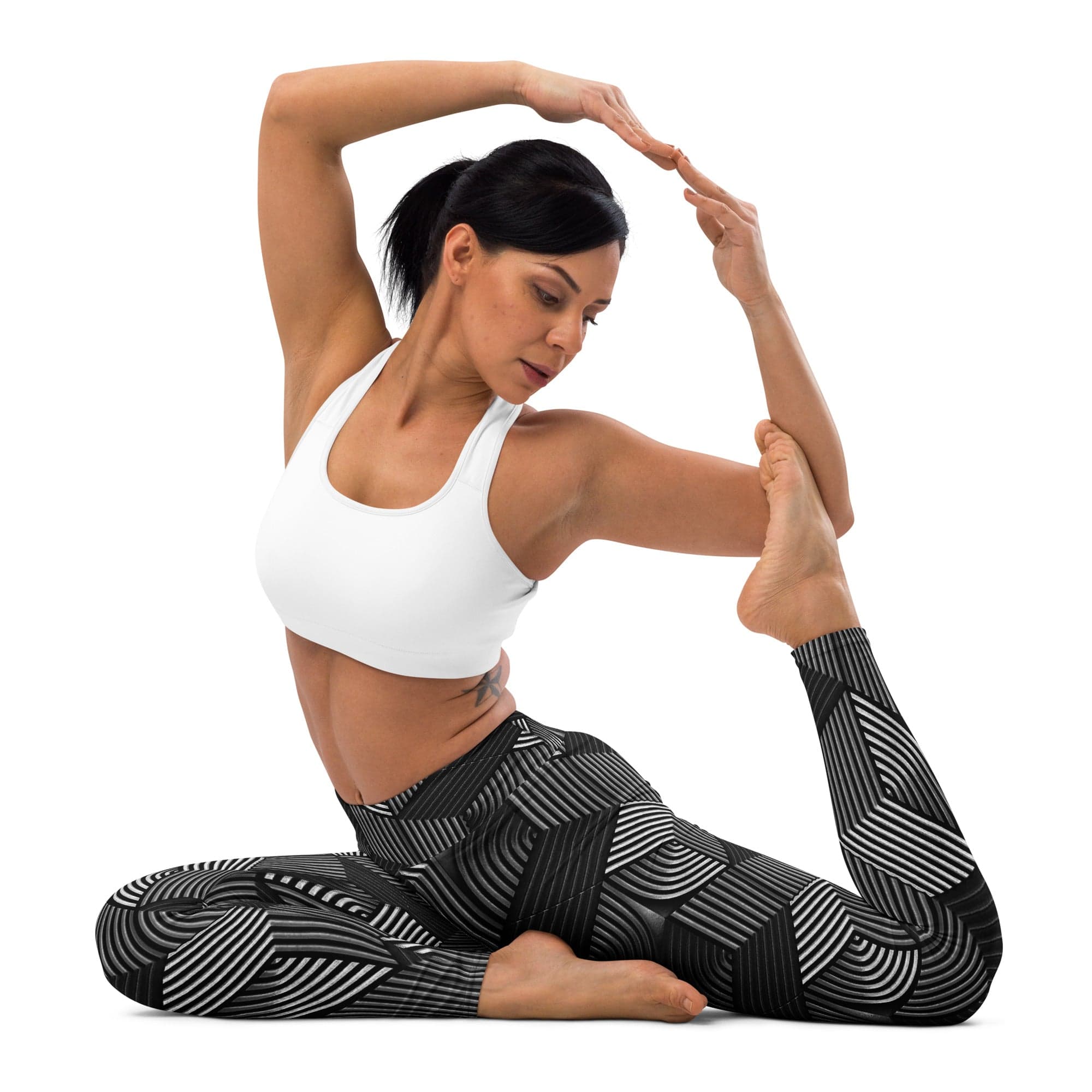 3D Geometric Pattern Yoga Leggings