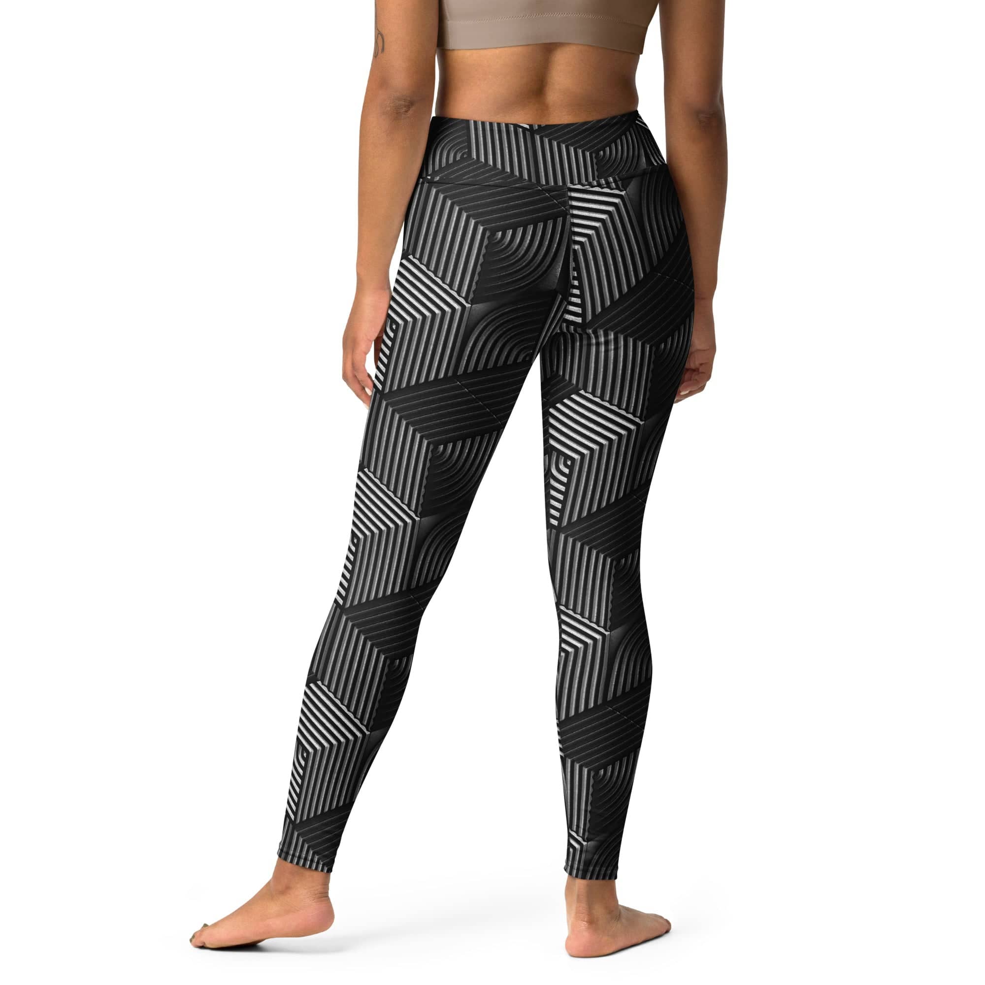 3D Geometric Pattern Yoga Leggings