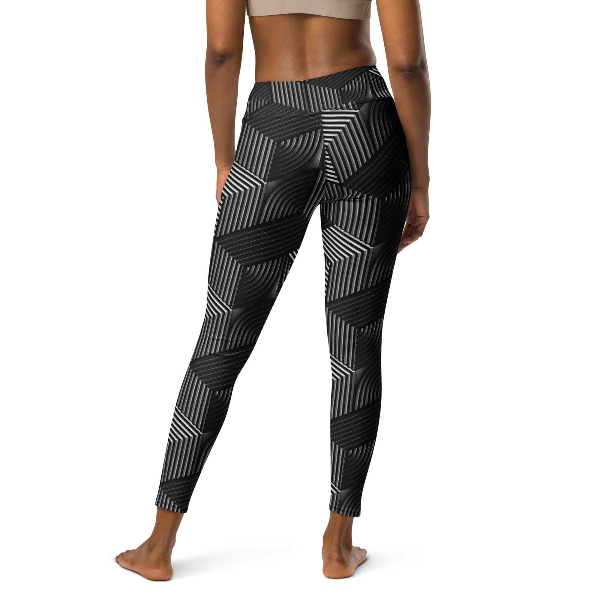 3D Geometric Pattern Yoga Leggings