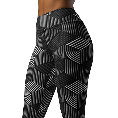 3D Geometric Pattern Yoga Leggings