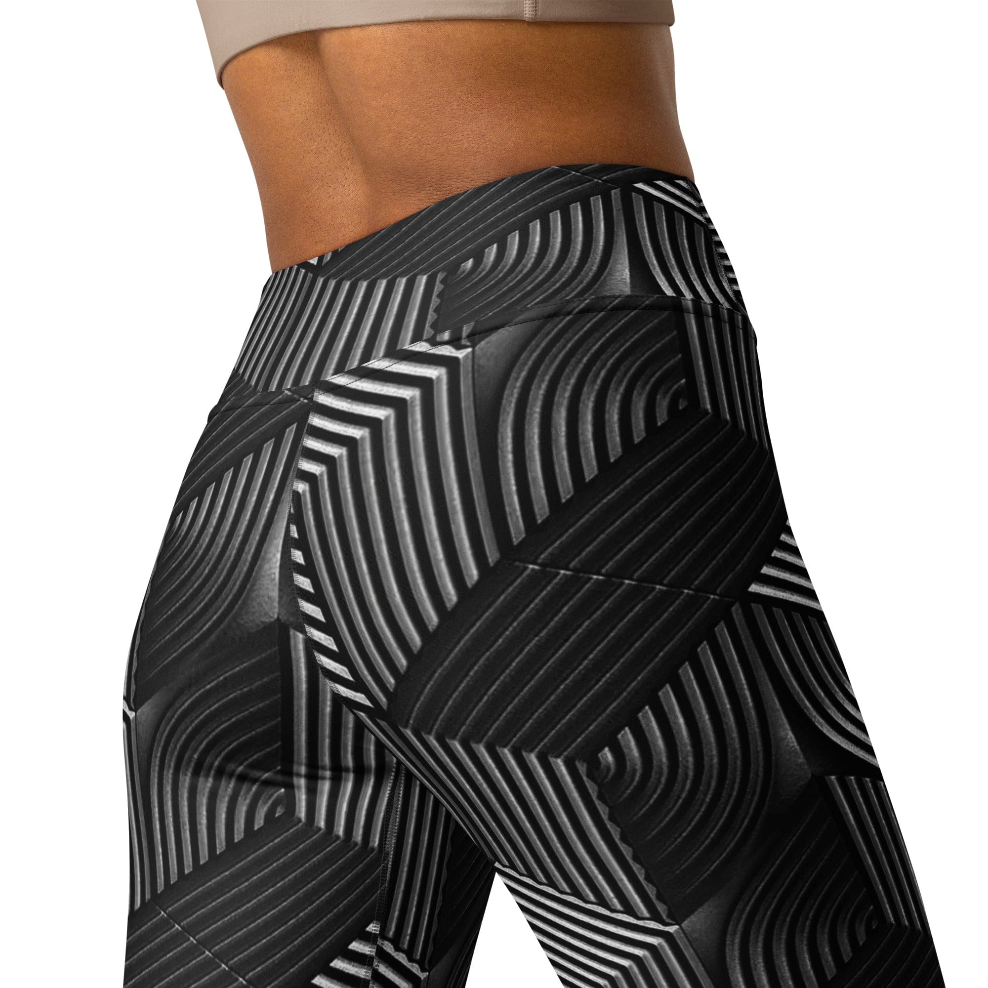 3D Geometric Pattern Yoga Leggings