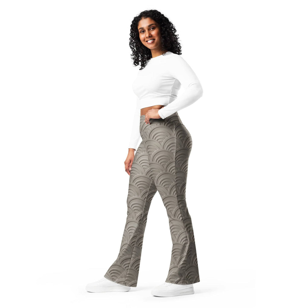 3D Regal Print Flare Leggings