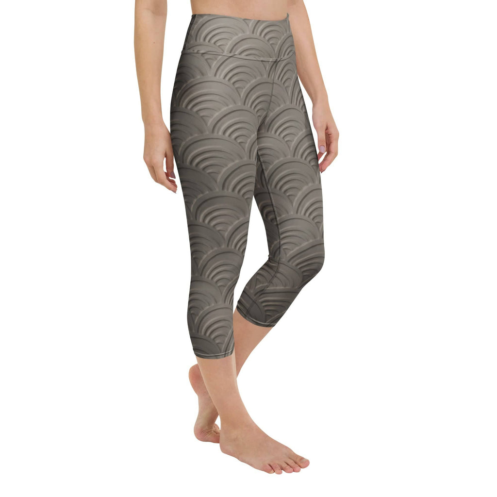 3D Regal Print Yoga Capris