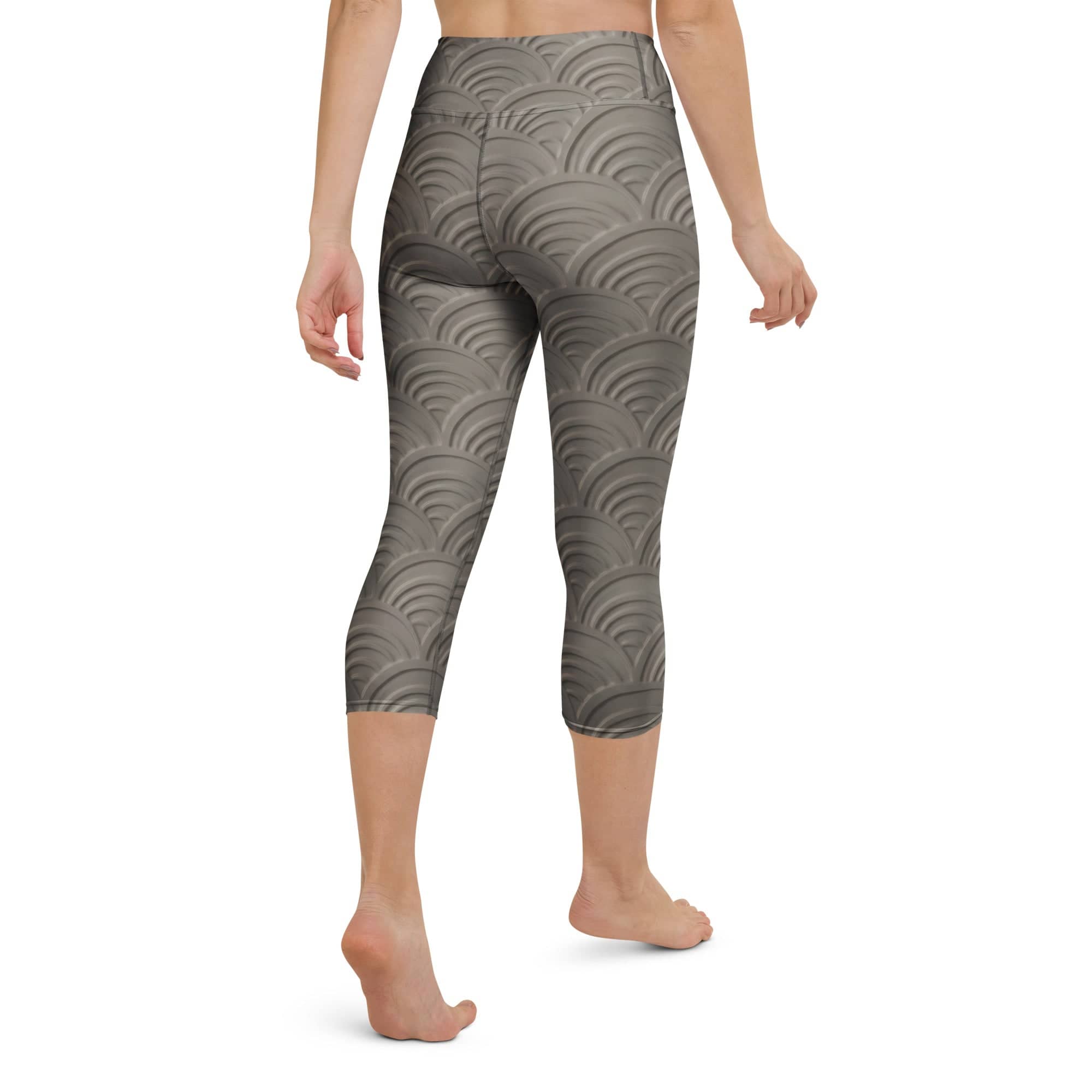 3D Regal Print Yoga Capris
