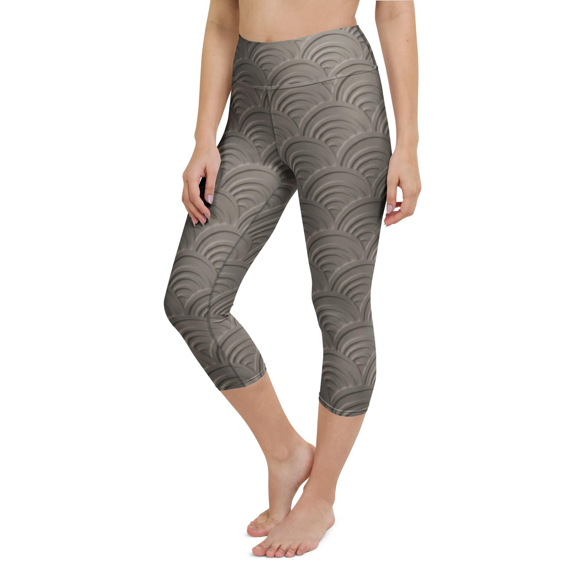 3D Regal Print Yoga Capris