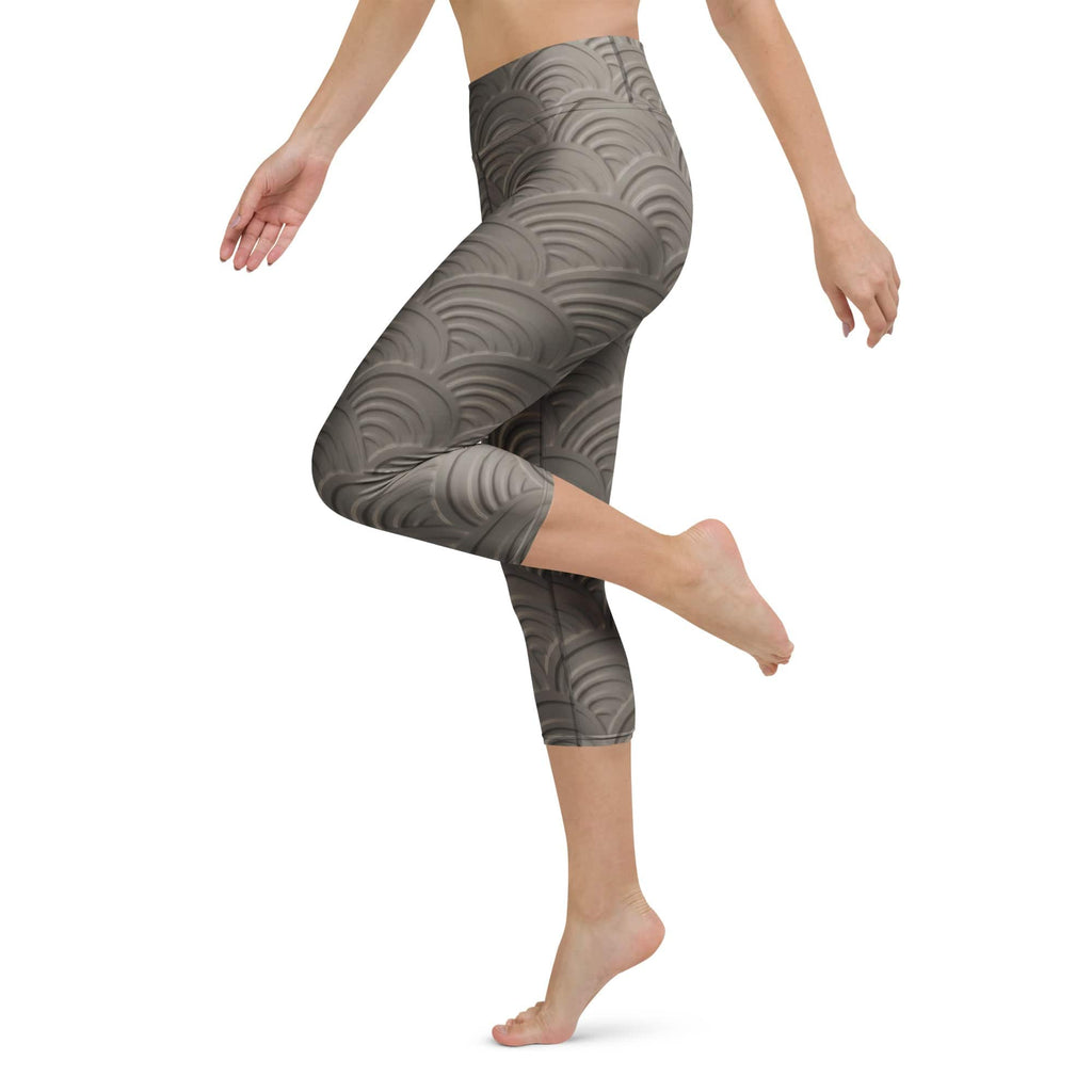 3D Regal Print Yoga Capris