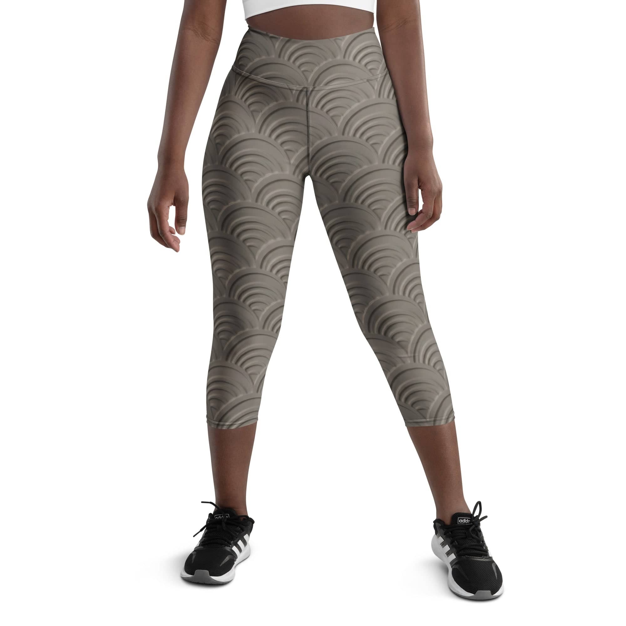 3D Regal Print Yoga Capris