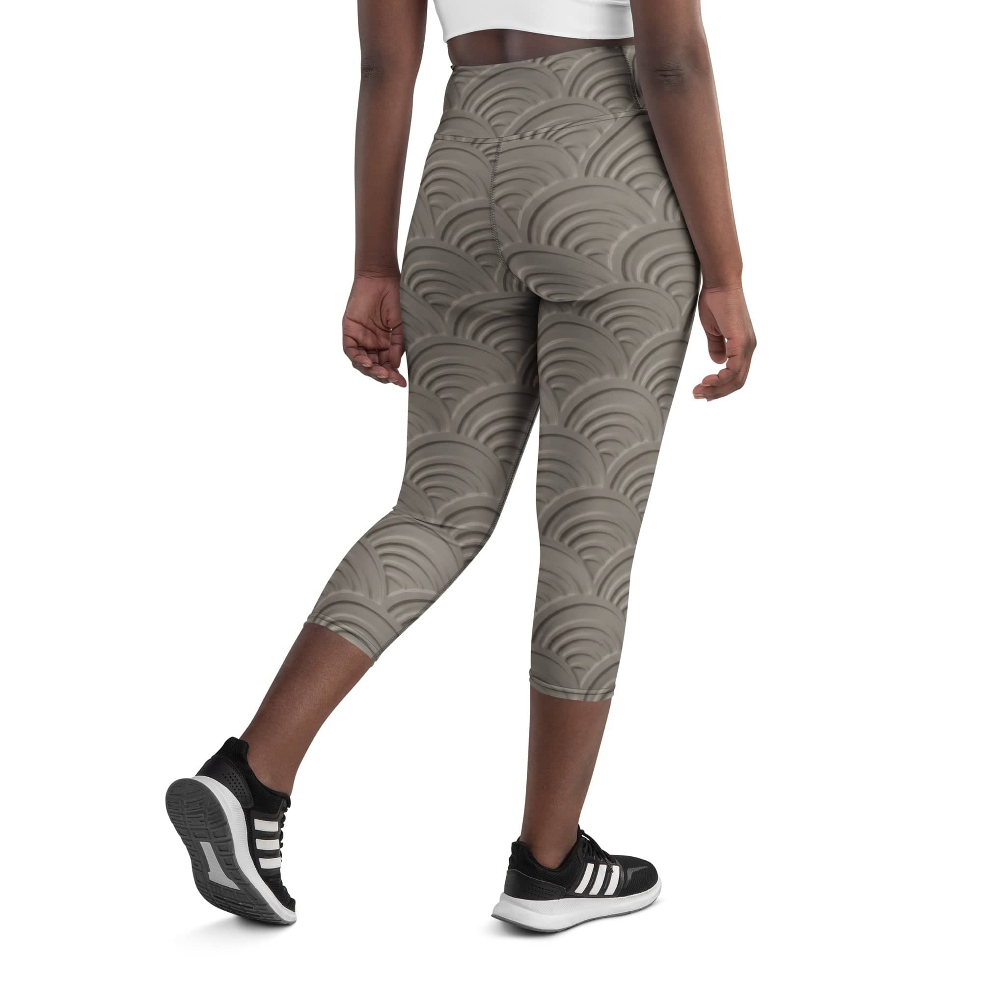 3D Regal Print Yoga Capris