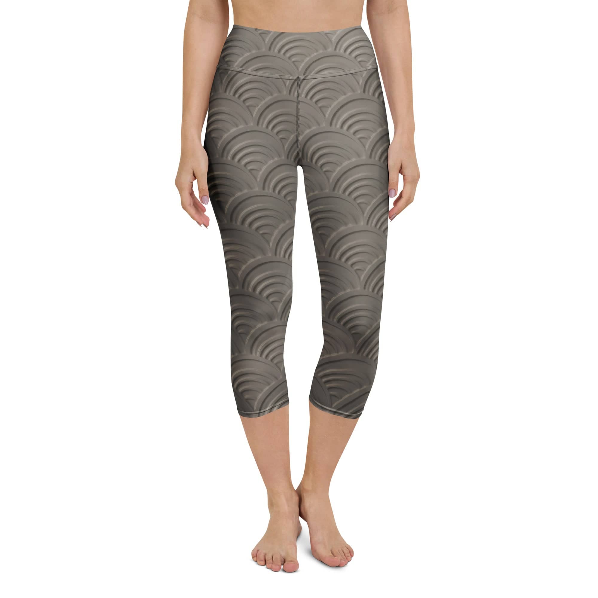 3D Regal Print Yoga Capris