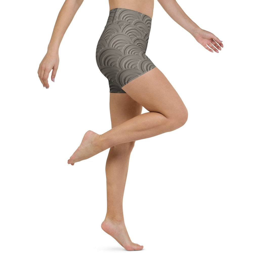 3D Regal Print Yoga Shorts
