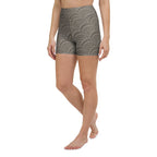 3D Regal Print Yoga Shorts
