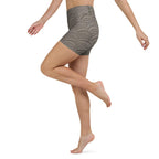 3D Regal Print Yoga Shorts
