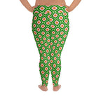 70s Retro Pattern Plus Size Leggings