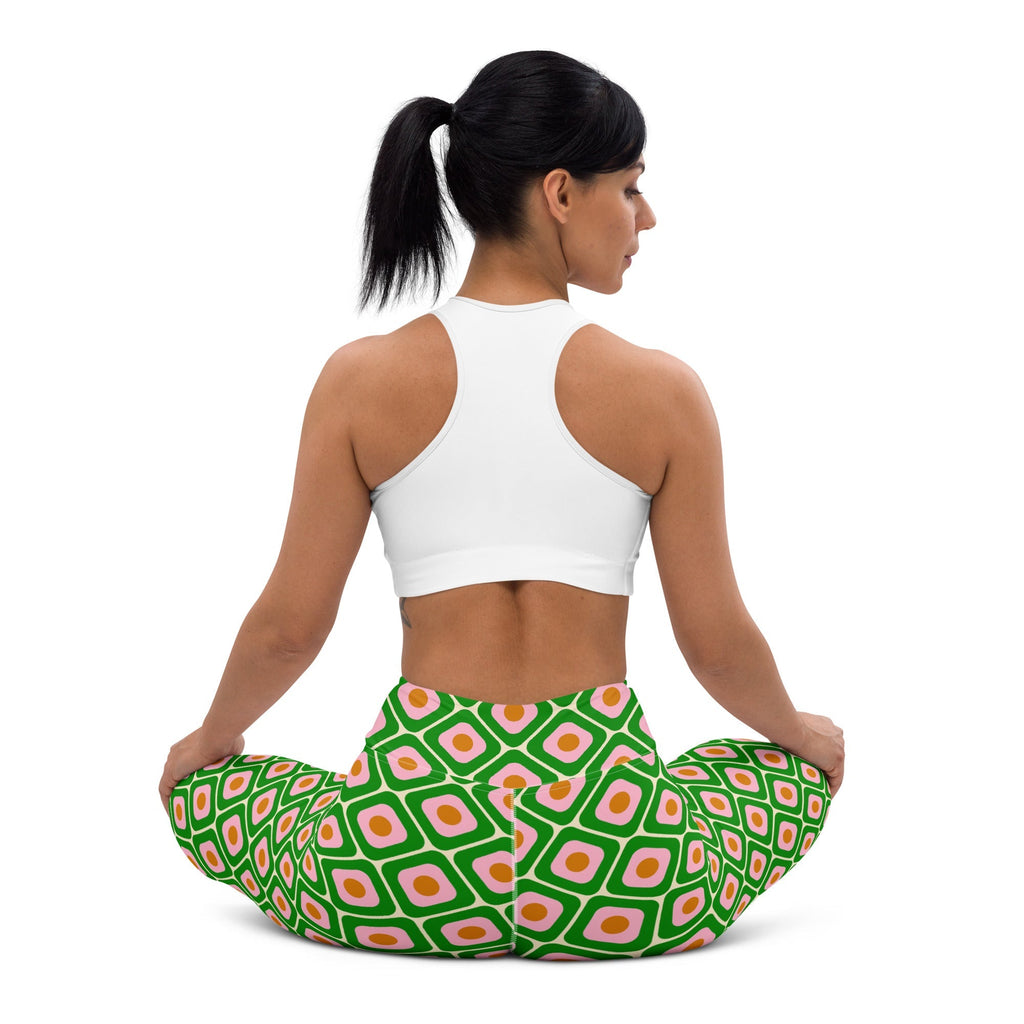 70s Retro Pattern Yoga Leggings
