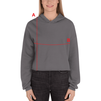 How to measure - Crop Hoodie
