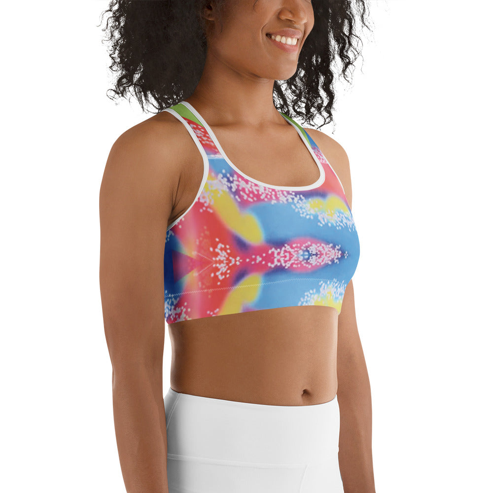 80s Workout Sports Bra