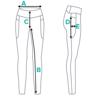 How to measure - Leggings With Pockets