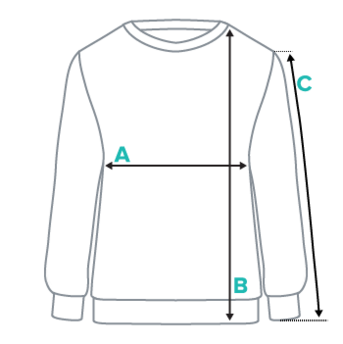 How to measure - Sweatshirt