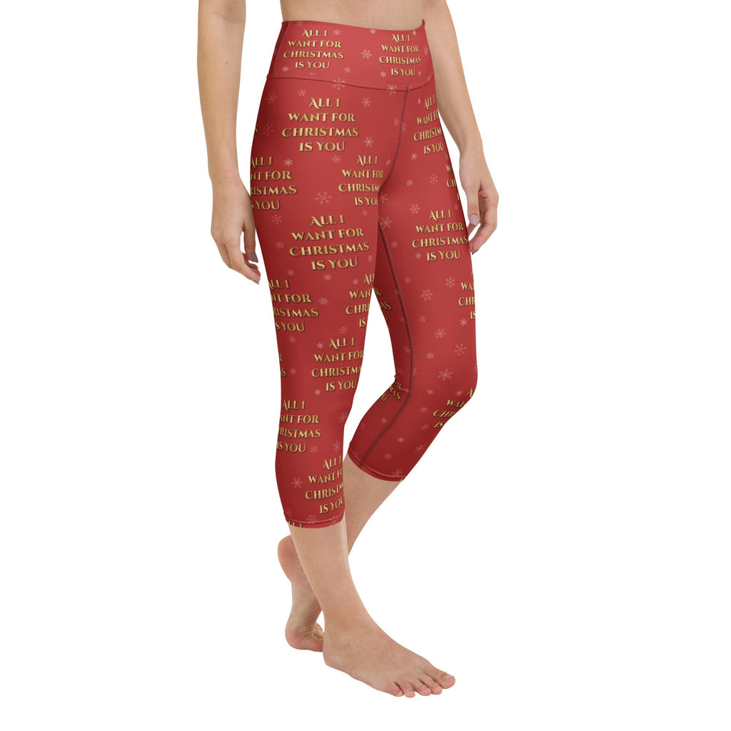 All I Want for Christmas is You Yoga Capris
