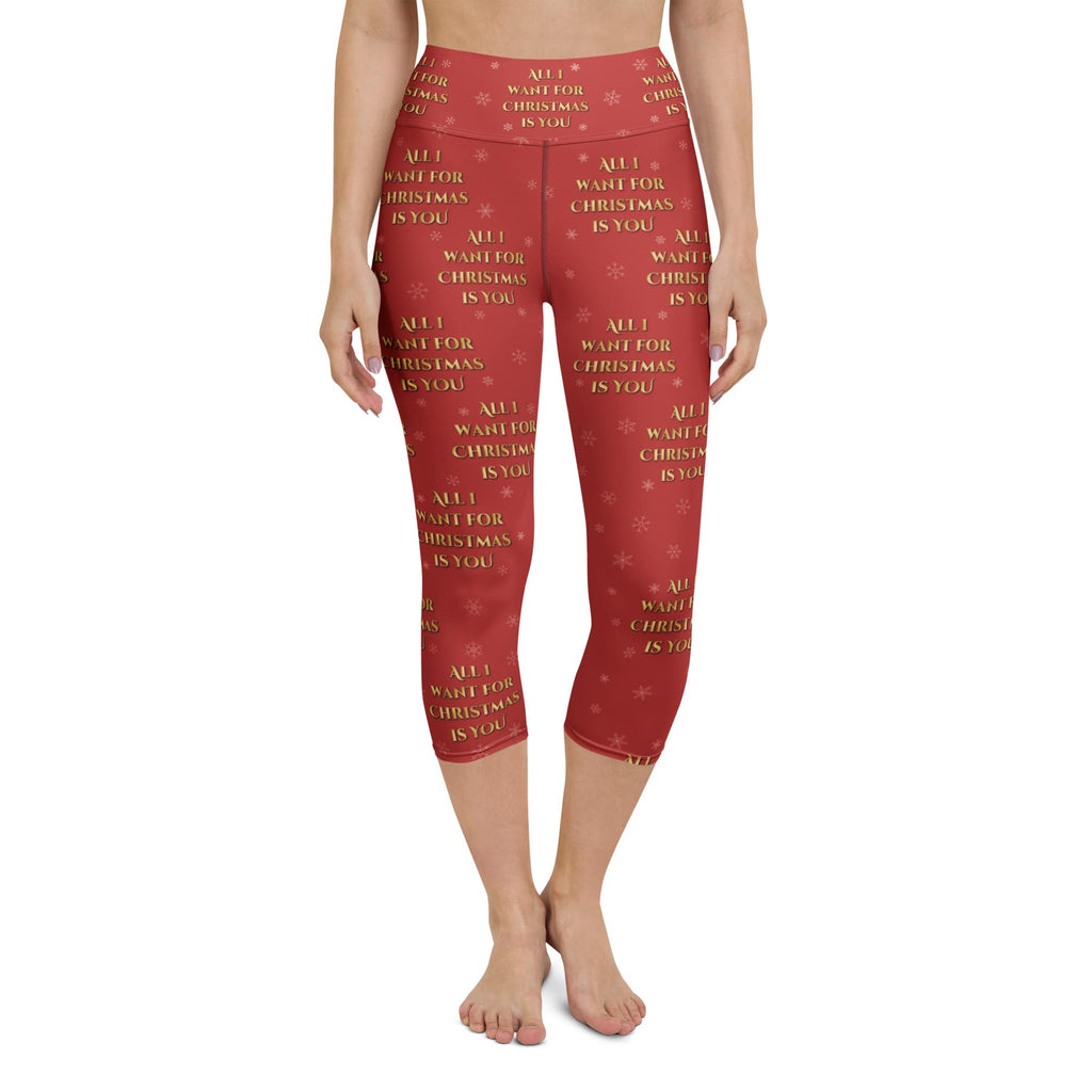 All I Want for Christmas is You Yoga Capris