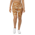 Thanksgiving Pumpkin Floral Biker Shorts