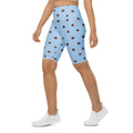 Baby Blue Cocoa Polka Dot Biker Shorts