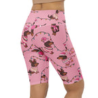 Deck The Dachshund Biker Shorts