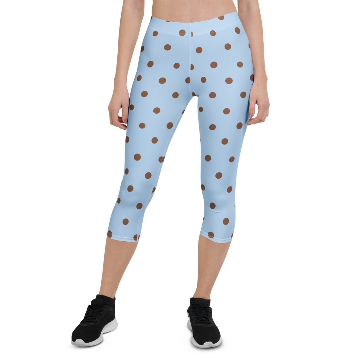 Baby Blue Cocoa Polka Dot Capris