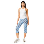 Baby Blue Cocoa Polka Dot Capris