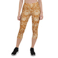 Thanksgiving Pumpkin Floral Capris