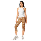Thanksgiving Pumpkin Floral Capris
