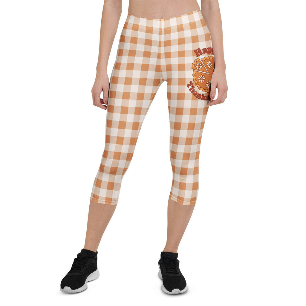 Pumpkin Pie Gingham Capris