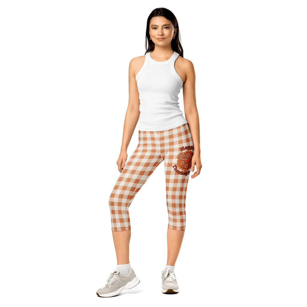 Pumpkin Pie Gingham Capris