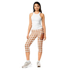 Pumpkin Pie Gingham Capris