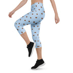 Baby Blue Cocoa Polka Dot Capris